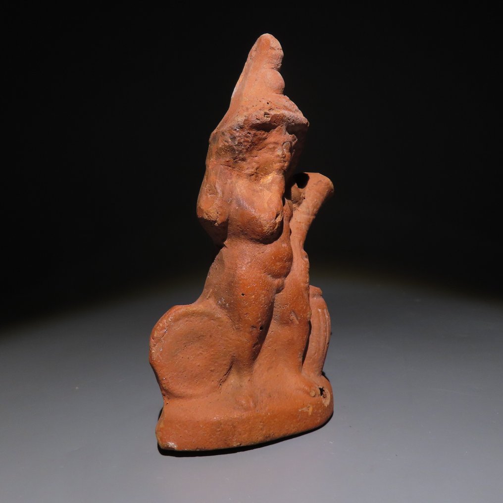 Αρχαία Αιγυπτιακή Terracotta Άγαλμα του Harpocrates. 1ος-3ος αιώνας μ.Χ. Ύψος 12 εκ. #1.0