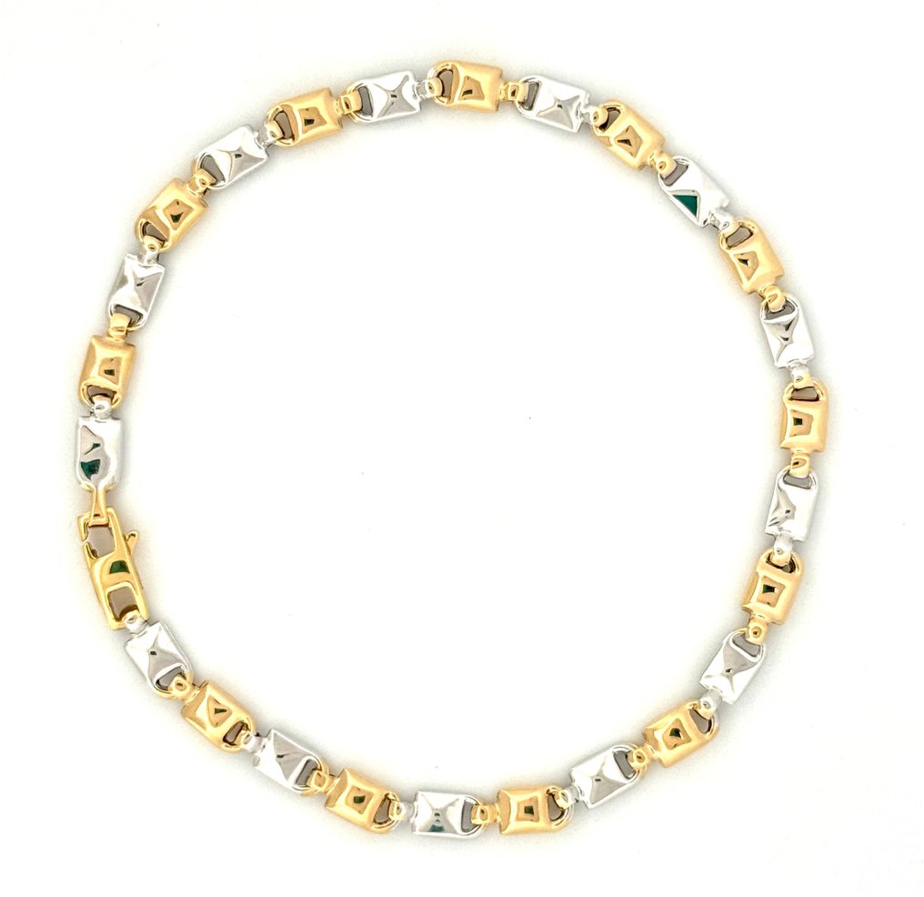 Handmade - Bracelet - 6.2 g - 18 carats Or jaune, Or blanc - Maistrello #1.0