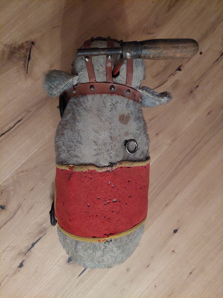 Steiff - Plysj dyr Kleiner Steiff-Elefant auf Räder 1930iger mit Knopf - 1930–1940 - Tyskland #4.3