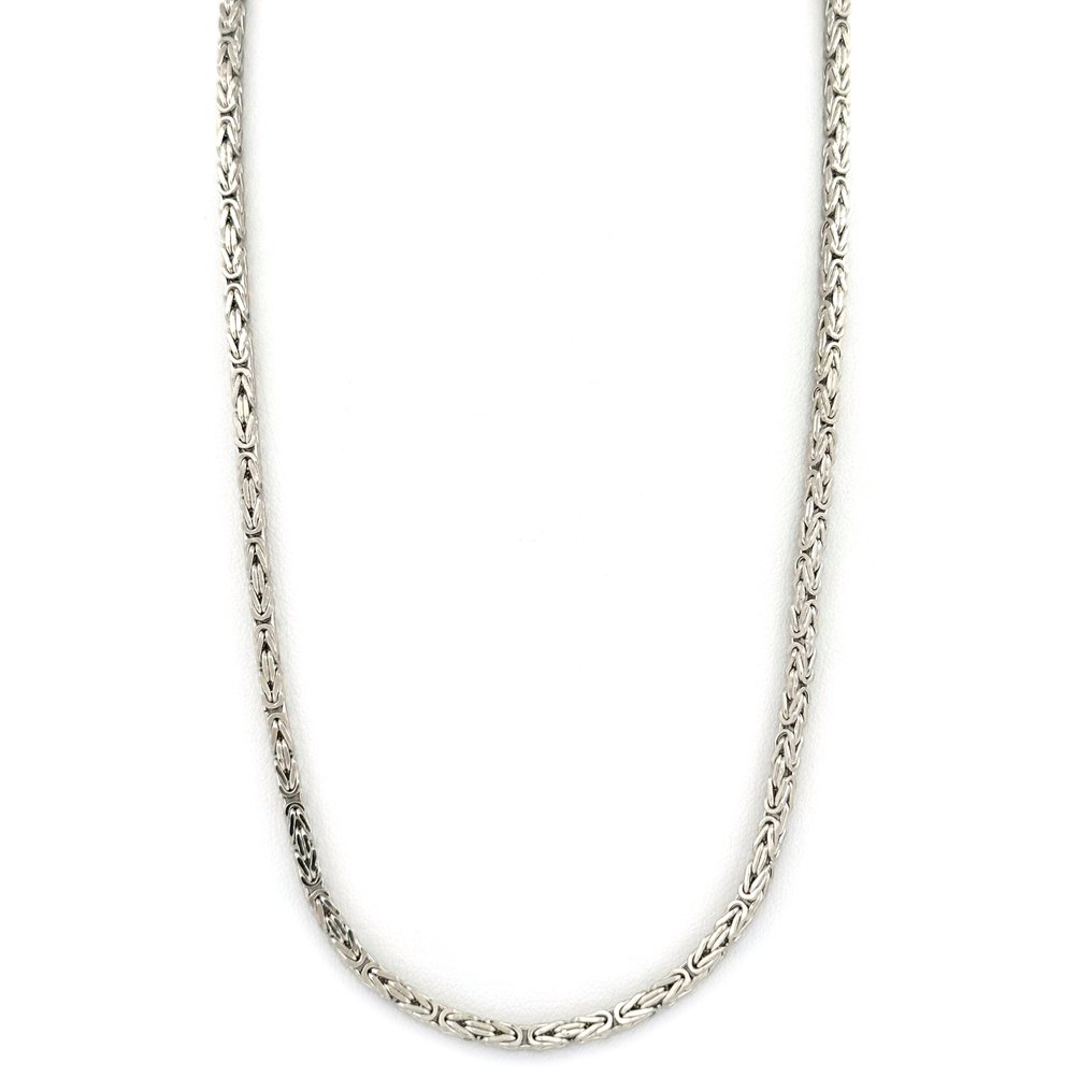 Handmade - 頸鏈 - Bizantina - 11.8 g - 18 克拉 白金 #2.1