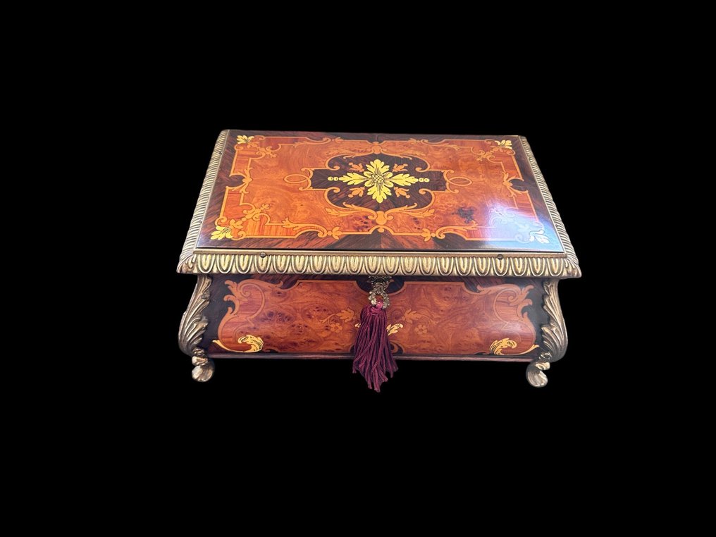 Láda - Fa, Sárgaréz - ékszerdoboz #1.0