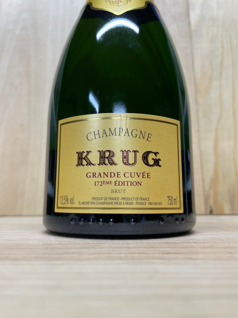 Krug, Grande Cuvée 172èmé édition - 香槟地 Brut - 1 Bottle (0.75L) #1.0