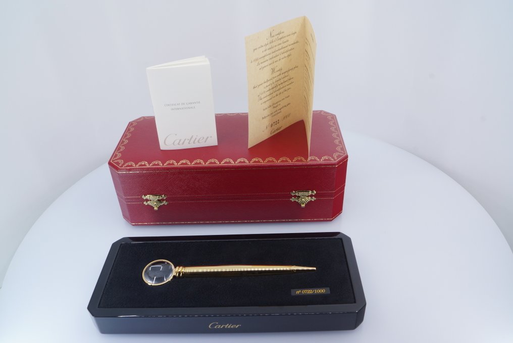 Cartier - Ballpoint with Lens - Limited Edition - Rare, Full Set - Penna a sfera #1.0