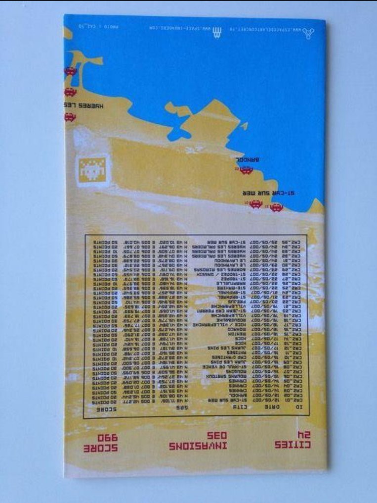 Invader (1969) - Invader – Carte Invasion Côte d’Azur n°16 (2007) – Edition limitée – Street art #2.1