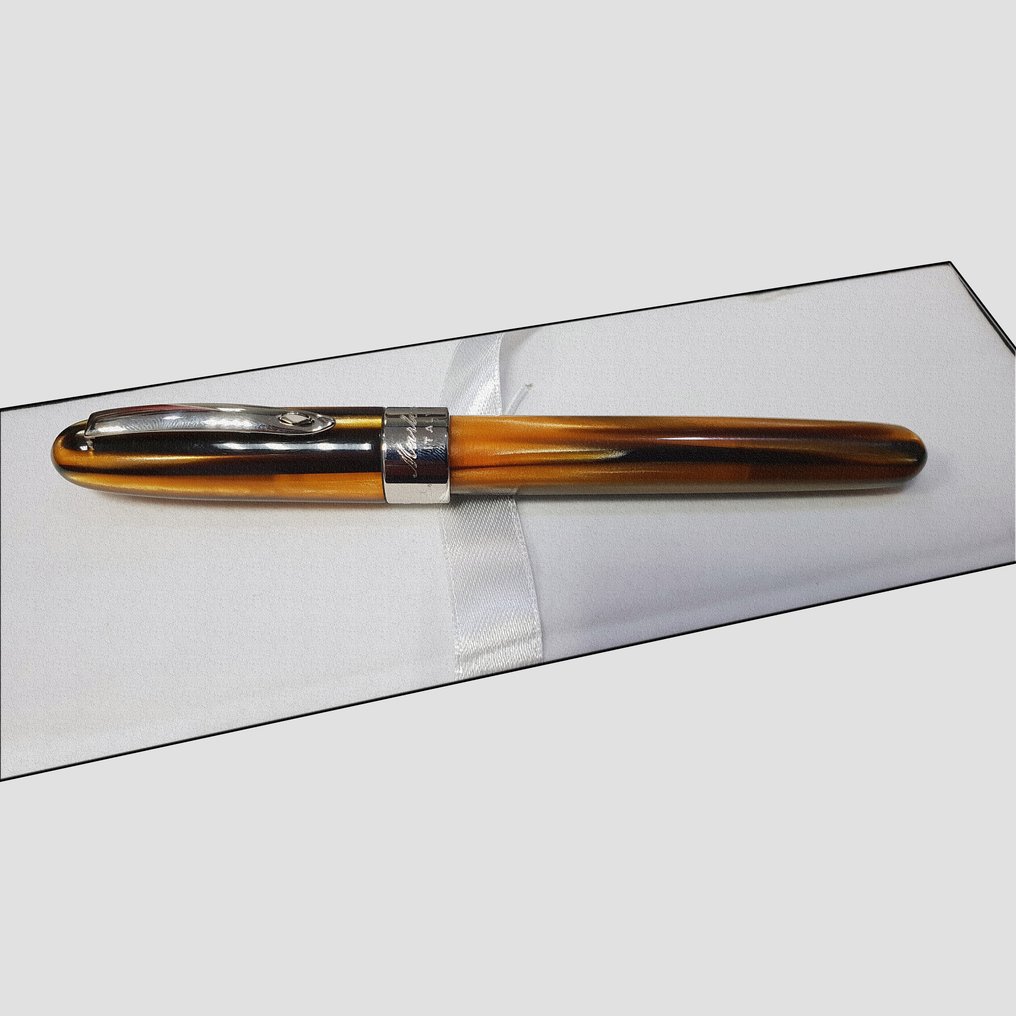 Marlen - Sydney - Edizione Speciale in Resina Gialla Striata - Reservoarpenna #1.0