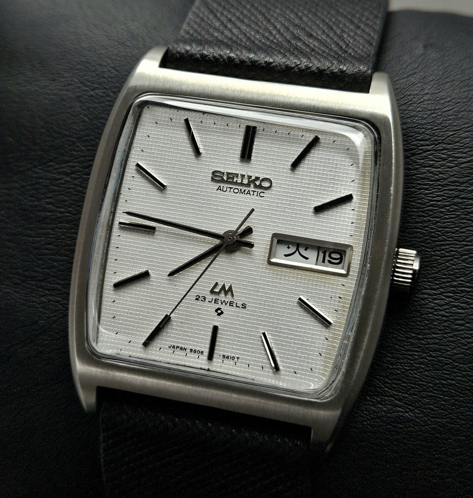 Seiko No Reserve Price Men Lord Matic Square Jumbo Body 5606 5220 1975 auction online Catawiki