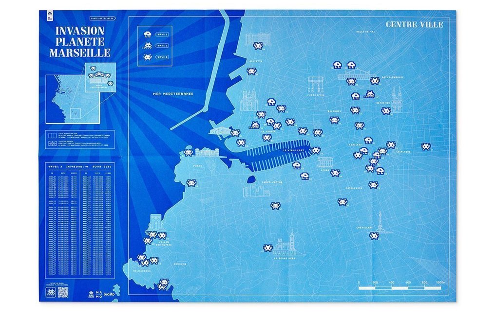 Invader (1969) - Carte “Invasion Planète Marseille” #26 – Invader – Edition originale 2020 #2.1