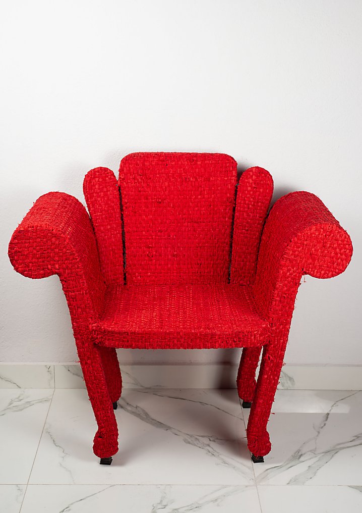 Anacleto Spazzapan - 扶手椅子 - 钢, 纺织品 #1.0