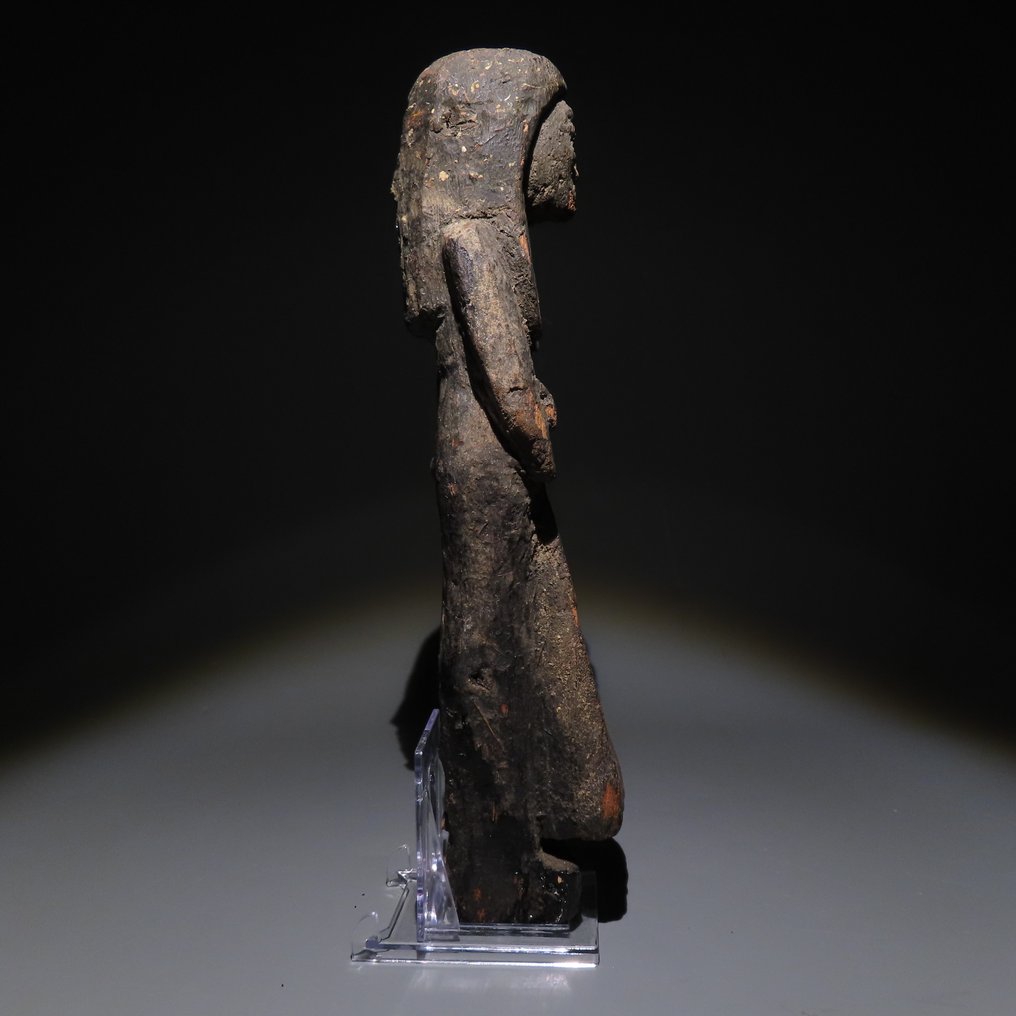 Antico Egitto Legno Shabti. Regno Nuovo, circa 1100 a.C. Altezza 23,5 cm. #3.2
