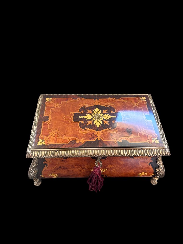 Láda - Fa, Sárgaréz - ékszerdoboz #1.0