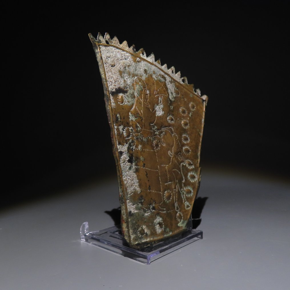 Mesopotámico Bronce Plato con Marduk. Siglos IX-X a.C. Altura de 12 cm. #1.0