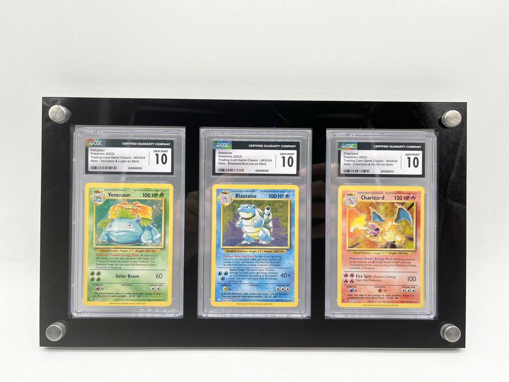 Pokémon - 3 Graded card - Venusaur, Blastoise, Charizard Holo - CGC 10 - Sword & Shield #1.0