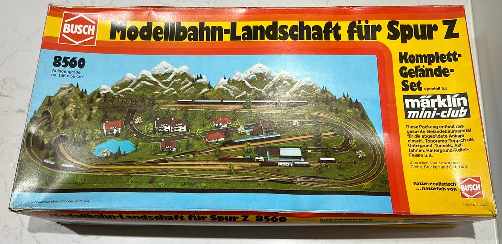 Busch Z 8560 Model train attachment 1 Model railway landscape 136 x 59 cm. auction online Catawiki