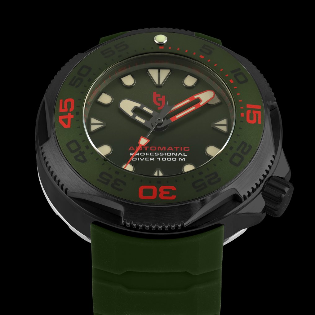 Tecnotempo - Diver's 1000M "Professional Diver" - Automatic - Limited Edition - No reserve price - TT.1000PD.BGR (Green/Black) - Men - 2020+ #2.1