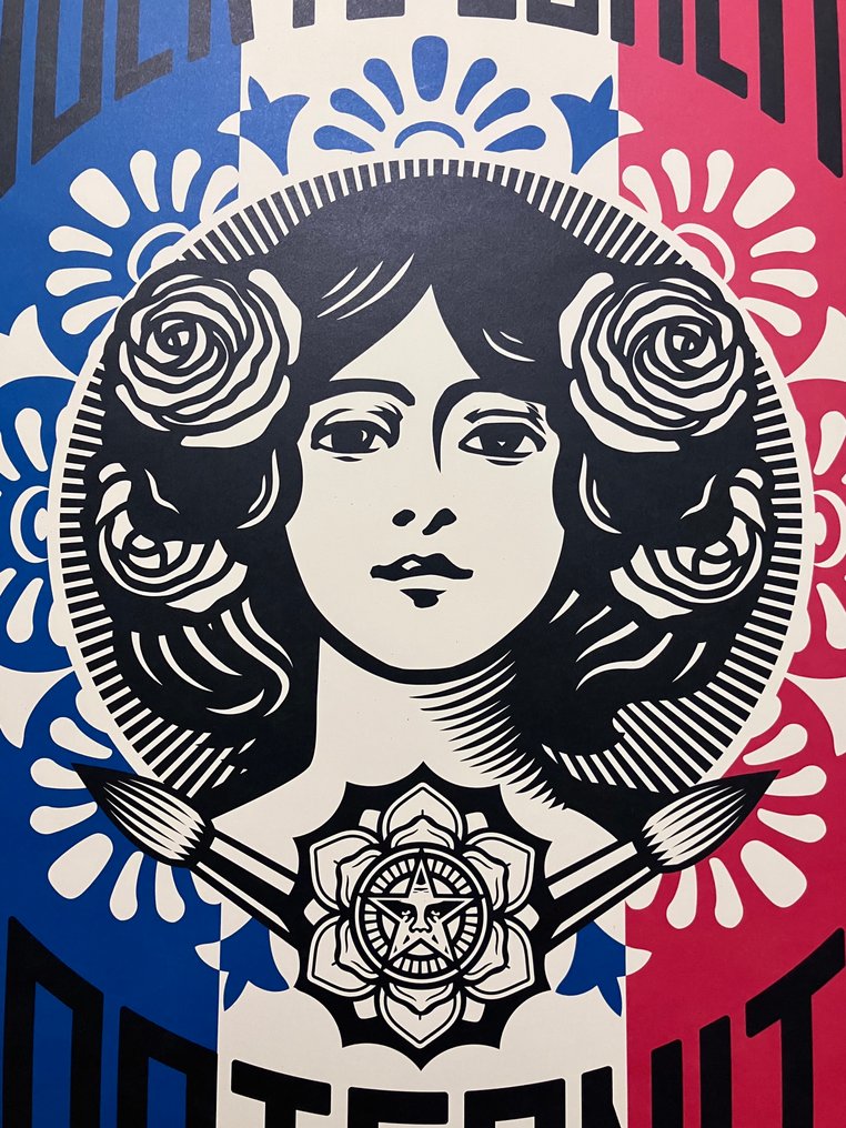 Shepard Fairey (OBEY) - OBEY Liberté, Egalité, Fraternité - Signed Offset Lithograph #3.2