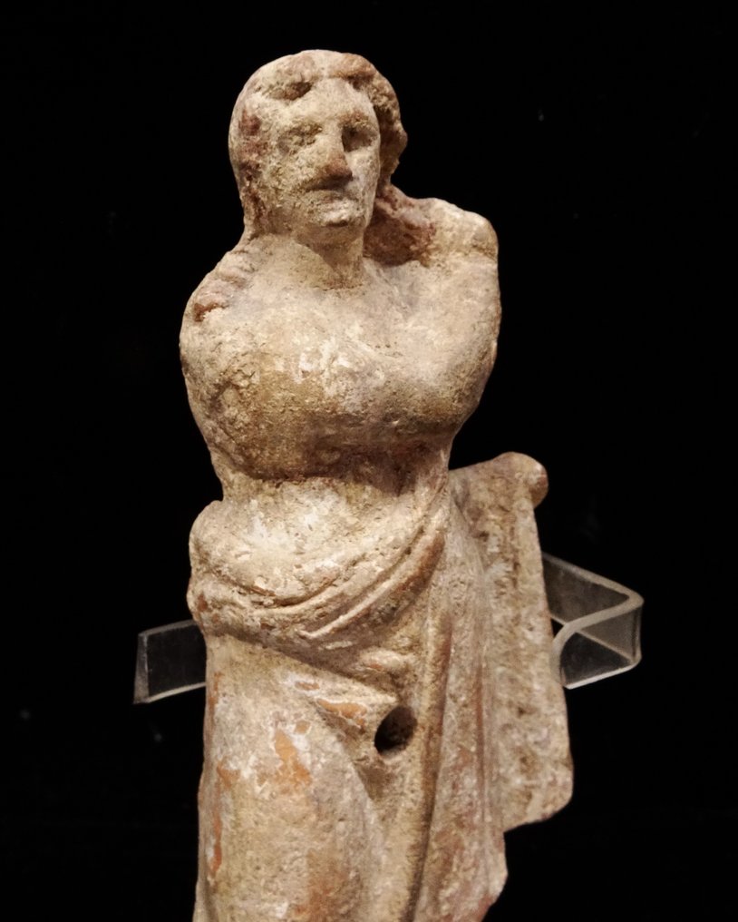 古希腊,古典时期 希腊化时期的小雕像——身着长袍的年轻女子——公元前3世纪 #3.2