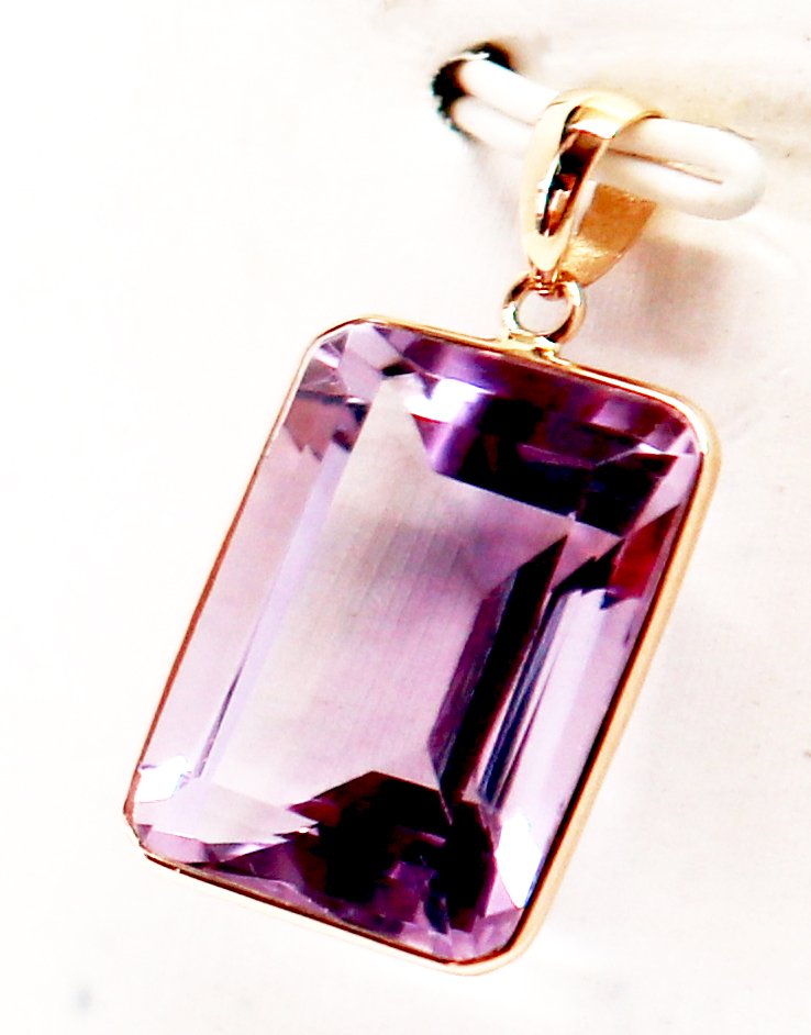 Sans prix de réserve - Pendentif - 14 carats Or jaune Améthyste #3.2