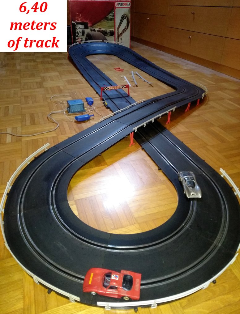 Polistil Policar Slot car Pista elettrica Policar A3 con parabolica slotcars 1960 1970 Italy auction online Catawiki
