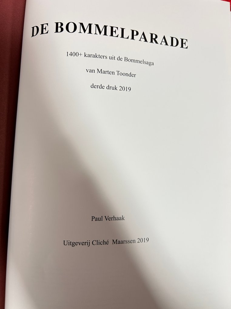 Bommel en Tom Poes - De Bommelparade - 1 Album - Édition limitée et numérotée - 2019 #3.2