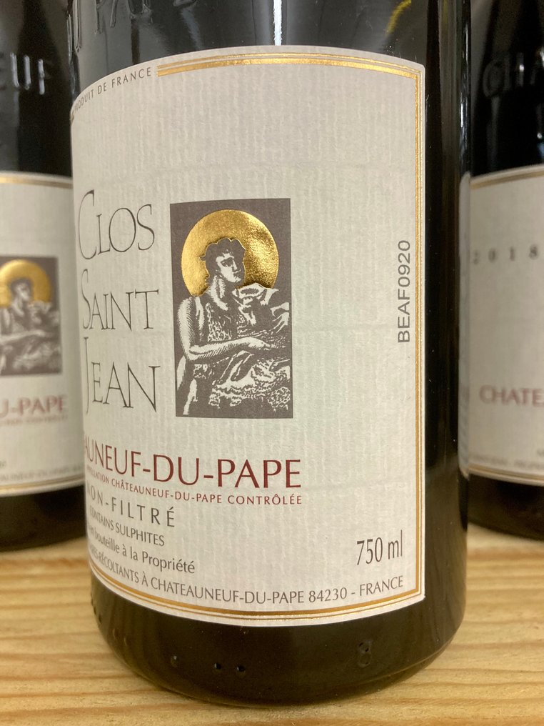 2018 Pascal et Vincent Maurel Clos Saint-Jean - Châteauneuf-du-Pape - 3 Flasker (0,75 L) #3.2