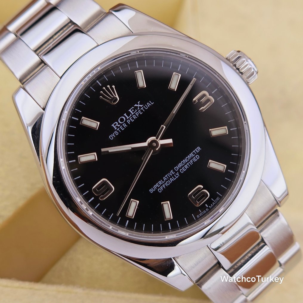 Rolex Oyster Perpetual Midsize Chronometer Certified Rehaut No Holes Case No Reserve Price Ref. 177200 Unisex 2010 G Serial auction online Catawiki