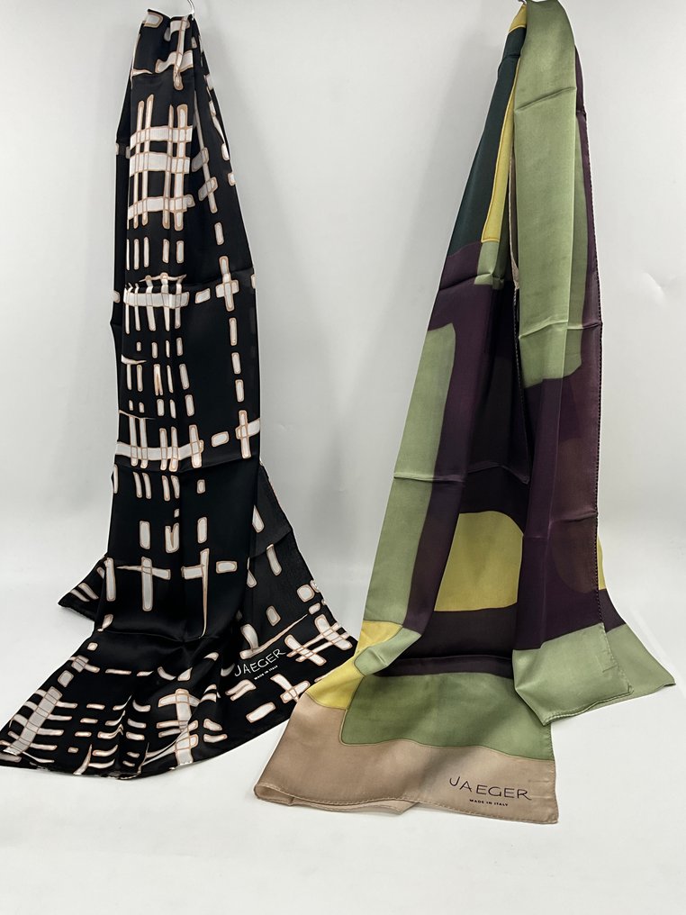 Other brand 2 etoles JAEGER Silk Scarf Catawiki