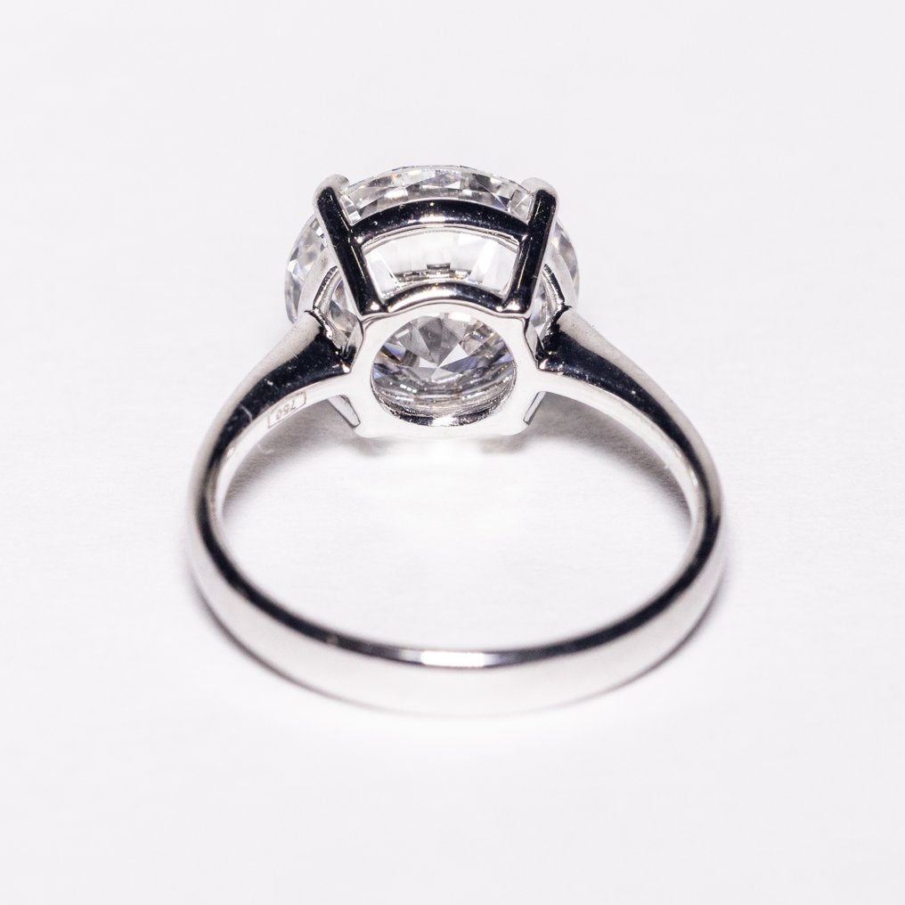 Senza Prezzo di Riserva - Anello - 18 carati Oro bianco -  5.32ct. tw. Diamante (Coltivato in laboratorio) - F VS1 3EX IDEAL #4.3