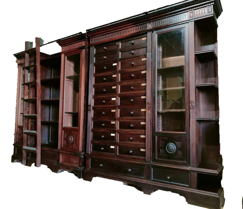 书柜 - 胡桃木 - Senza Prezzo di Riserva #1.0