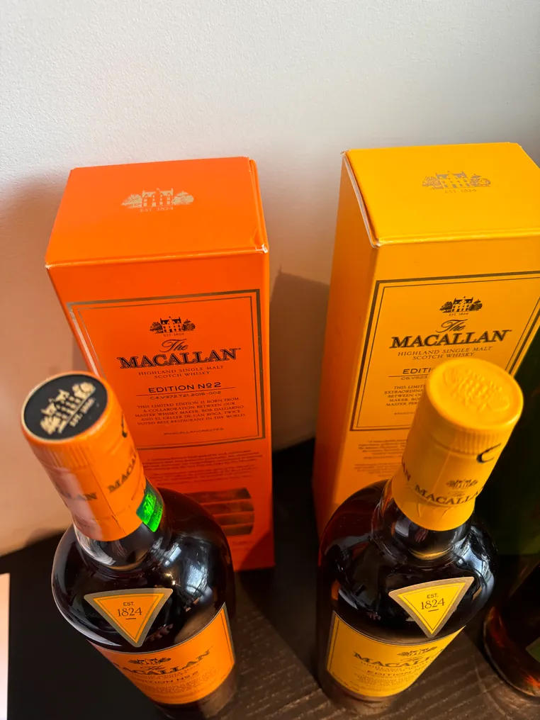 Macallan Edition No. 1 - No. 2 - No. 3 - No. 4 - No. 5 - No. 6  - 700ml - 6 bottles #3.2