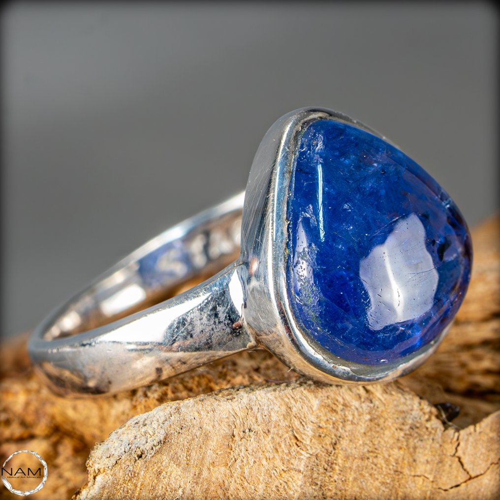 Naturlig blå Tanzanit ring 20 ct- 4 g #3.2