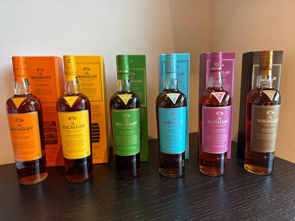 Macallan Edition No. 1 - No. 2 - No. 3 - No. 4 - No. 5 - No. 6  - 700ml - 6 bottles #1.1