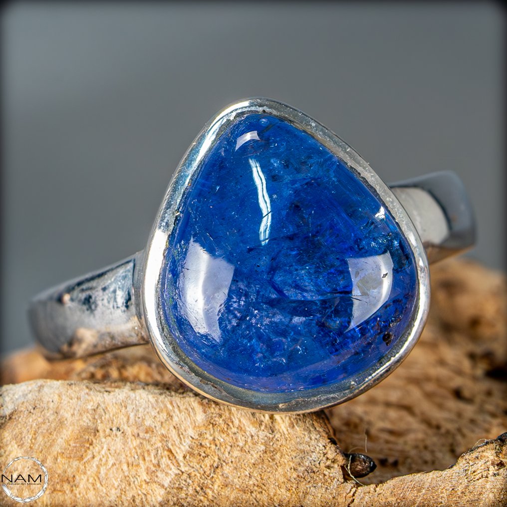 Naturlig blå Tanzanit ring 20 ct- 4 g #4.3