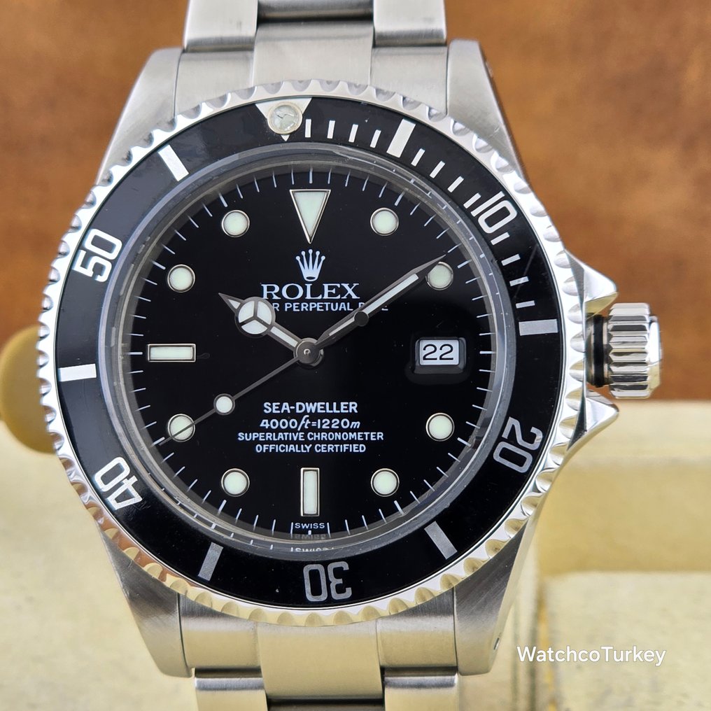 Rolex Sea Dweller 4000Ft 1220Mt SWISS ONLY Dial No Reserve Price Ref. 16600 Men 1999 A Serial auction online Catawiki