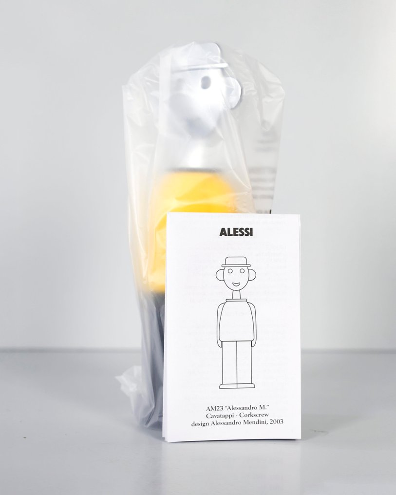 Alessi - Alessandro Mendini - Corkscrew - Alessandro M. - Steel, Plastic - CHOOSE YOUR COLOUR #4.3