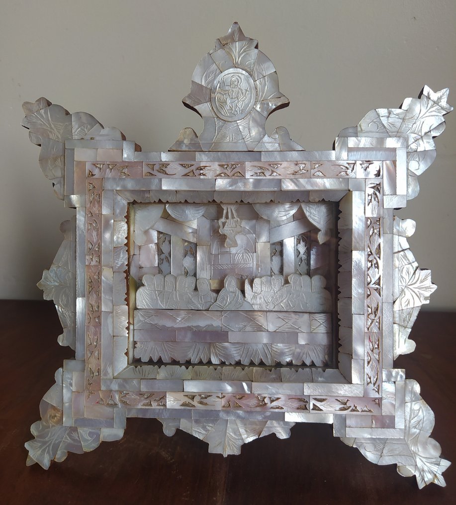 最后的晚餐画 - 木, 珍珠母 - 20世纪上半叶 #1.0