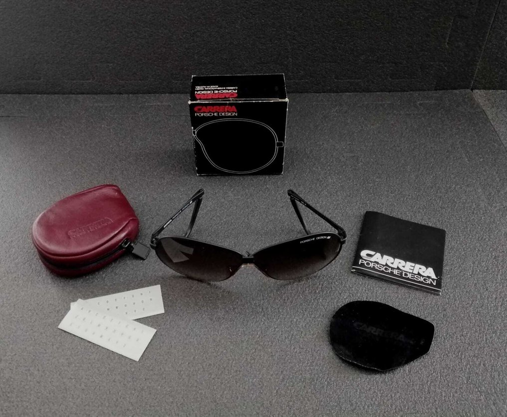Porsche Design - 1980s Carrera 5626 Folding Sunglasses w/ Leather Case • Vintage Automobilia • RARE - Γυαλιά ηλίου #1.0