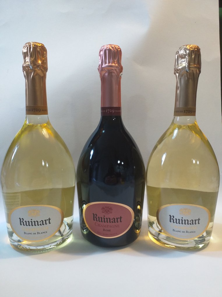 Ruinart, Ruinart rosé & brut - Σαμπάνια - 3 Φιάλη (0,75L) #1.0