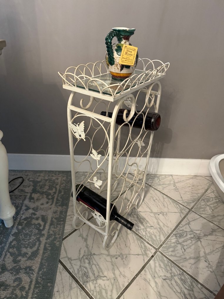 Wine rack beautiful vintage cast and forged iron wine rack for 13 bottles Wrought iron For 13 bottles auction online Catawiki