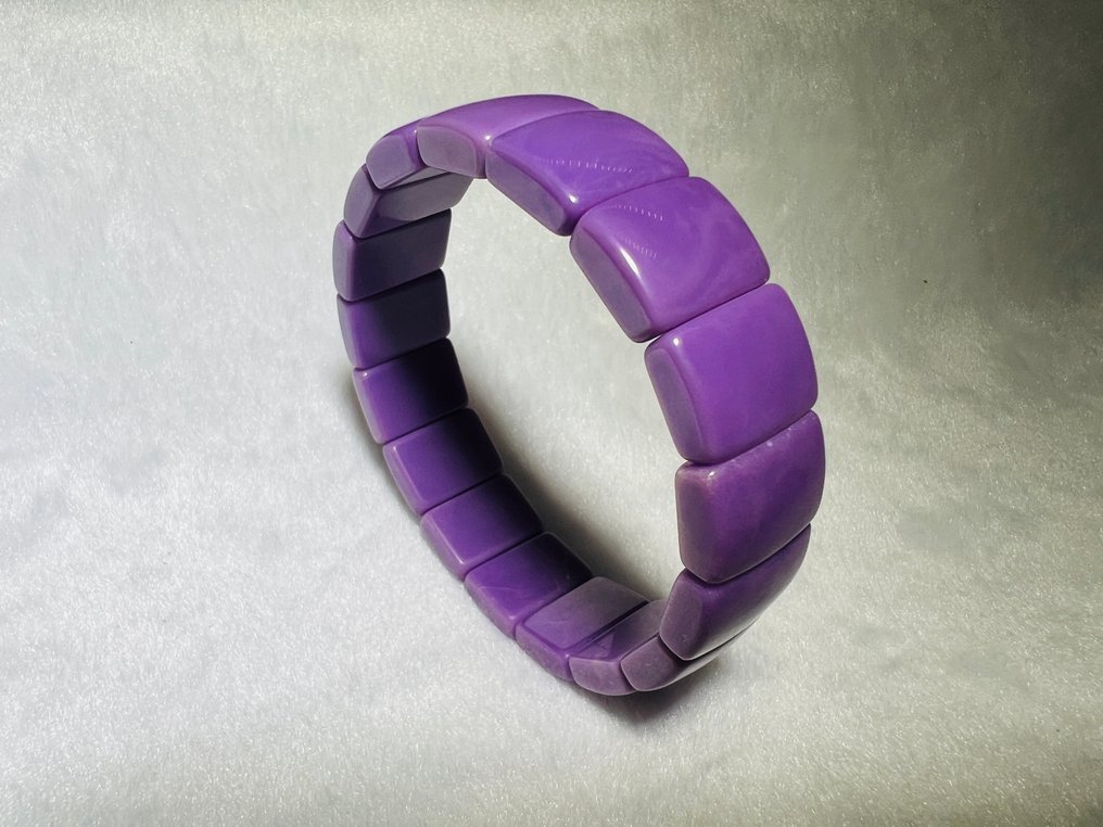 ***NO RESERVE*** Natural AAA+ Phosphosiderite bracelet – Smooth Polish and Luxury Glow - Height: 8.9 mm- 43.6 g - (1) #2.1