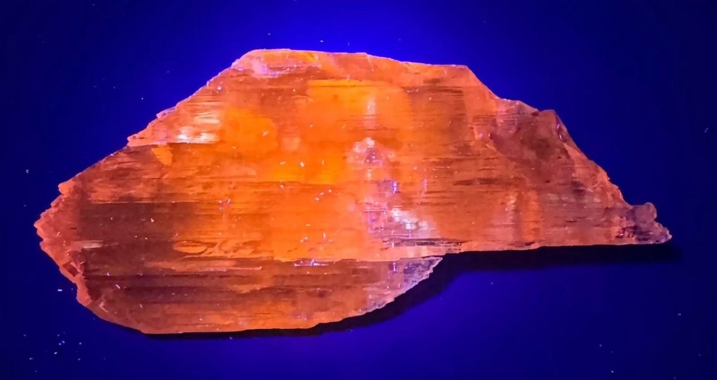 Wow!! Fluorescent natural etched pink Kunzite crystal Crystal - Height: 82 mm - Width: 15 mm- 62 g - (1) #4.3