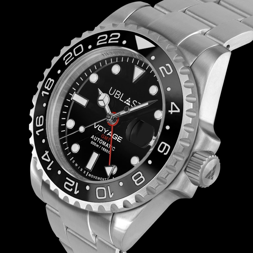 Ublast - Voyage Pro Diver GMT - Automatic Swiss - REF.UBVPD40BK - Uomo - 2025 #2.1