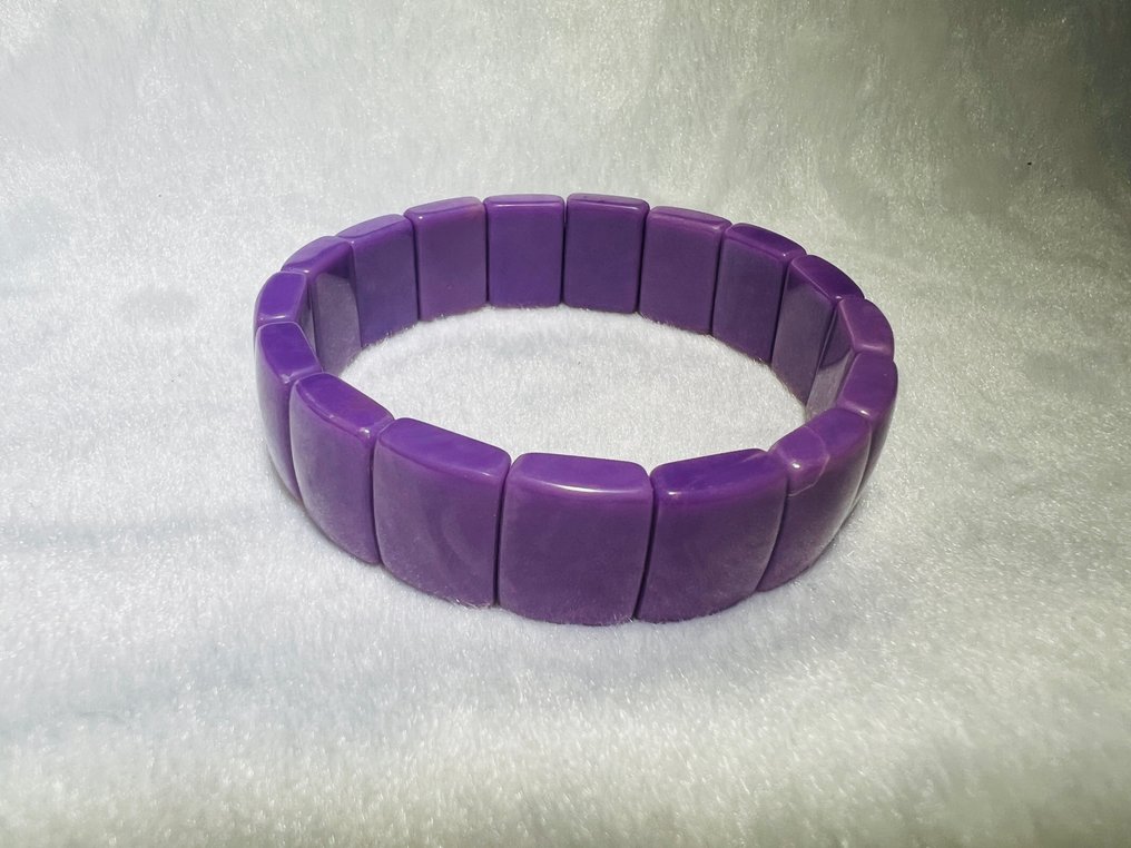 ***NO RESERVE*** Natural AAA+ Phosphosiderite bracelet – Smooth Polish and Luxury Glow - Height: 8.9 mm- 43.6 g - (1) #3.2