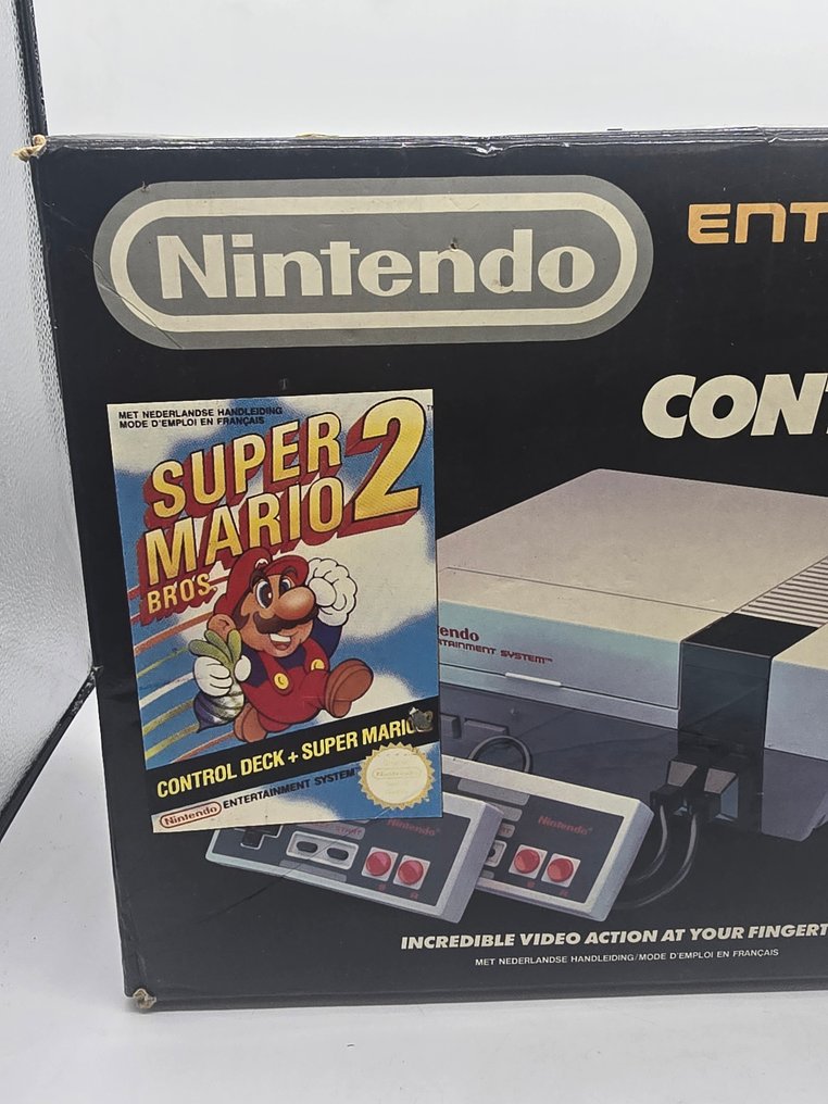 Nintendo - Nes - RARE MARIO BROS 2 STAMP - Control Deck - 8-BIT 1985 - FRA - Boxed with  2 Controllers, Mario and - Video game console + games - In original box #2.1
