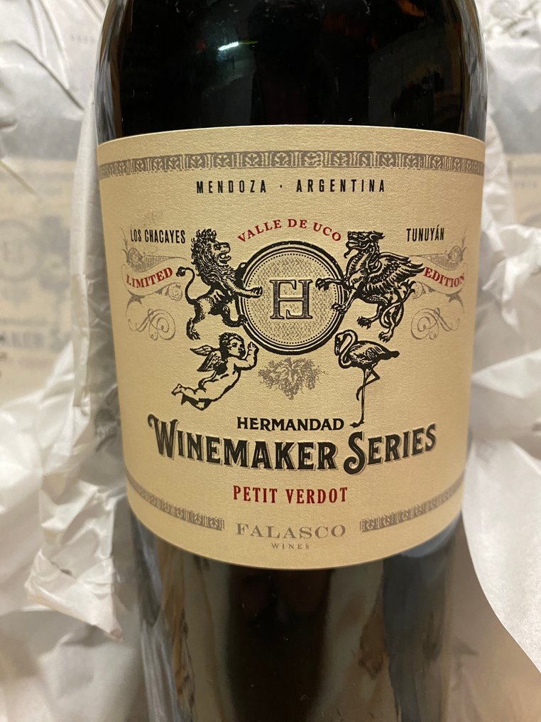 2019 Hermandad Winemaker Series Single Vineyard Petit Verdot - Uco Valley, Mendoza - 4 Flasker (0,75 L) #1.0