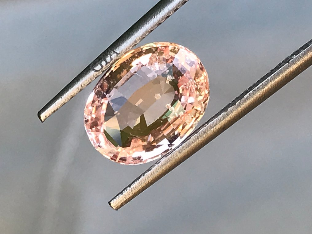 1 pcs Orange Pink Sapphire padparadscha 3.24 ct Gemological Institute of America GIA auction online Catawiki
