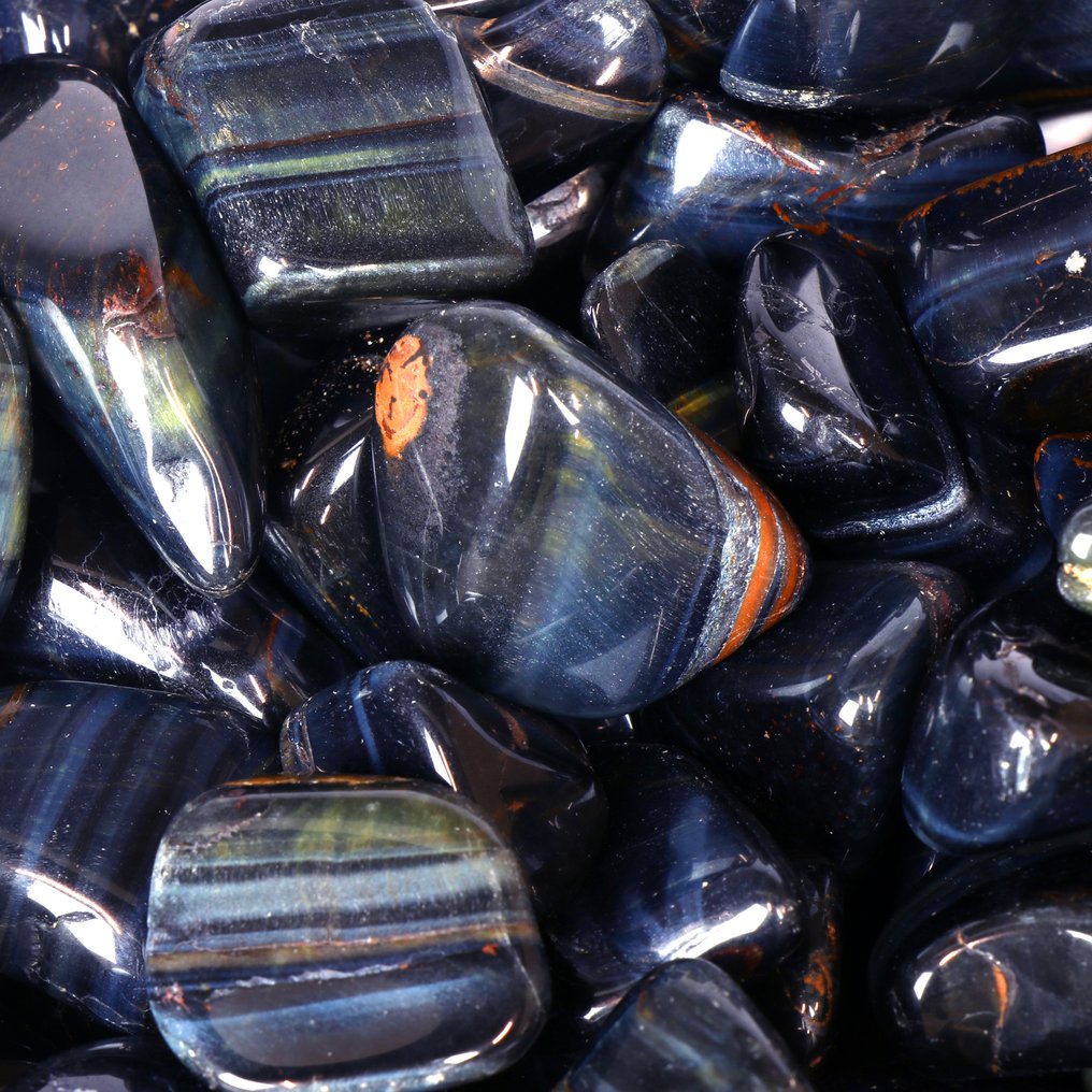 Letzte Charge! - Blaues Tigerauge - Polierte Steine - Los- 1 kg #2.1