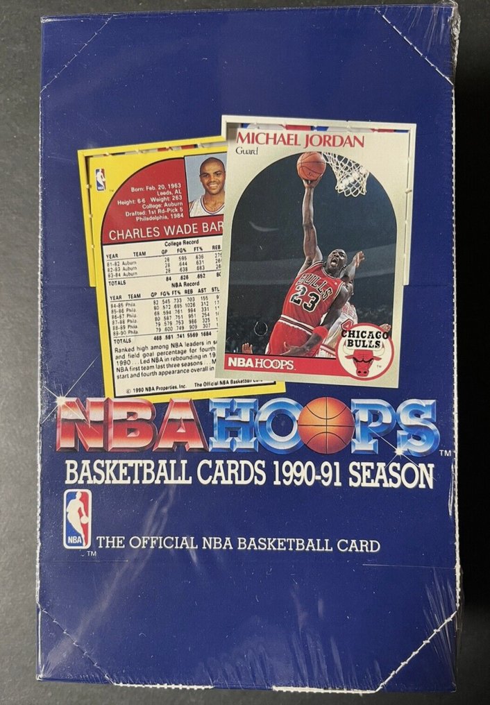 1990/91 NBA Hoops Michael Jordan, Larry Bird, Magic Johnson, Scottie Pippen, David Robinson - 10 Booster pack - Excellent (EX) #1.0