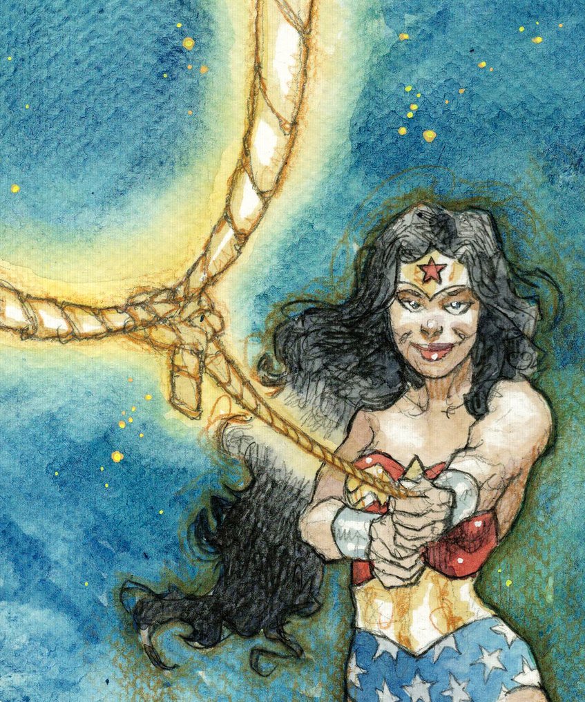 Bleda, Sergio - Original colour drawing - Wonder Woman: Lasso of Truth - Hand Signed #4.3