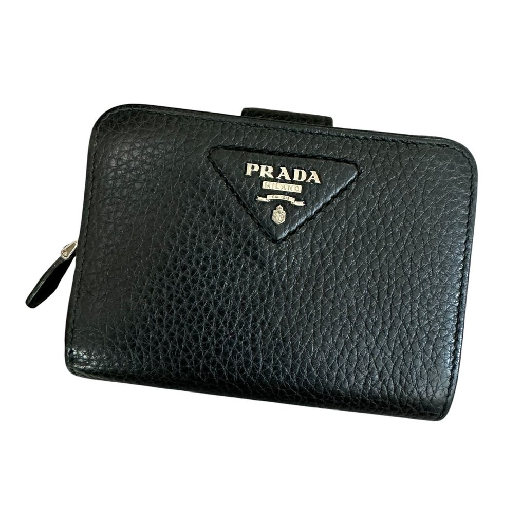 Prada VITELLO DAINO Compact Wallet Wallet auction online Catawiki