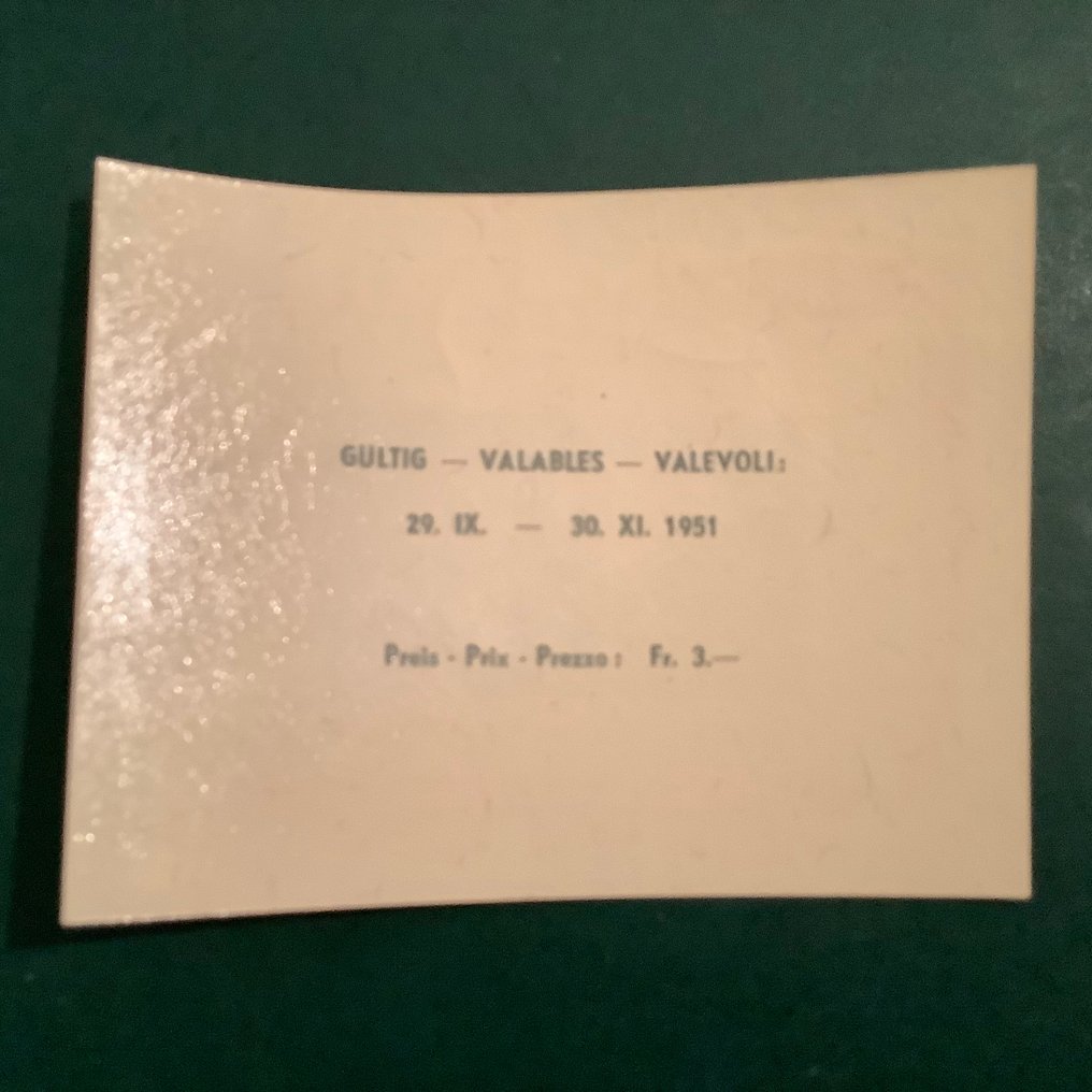 Switzerland 1951 - LUNABA block - Michel blok 14 #2.1